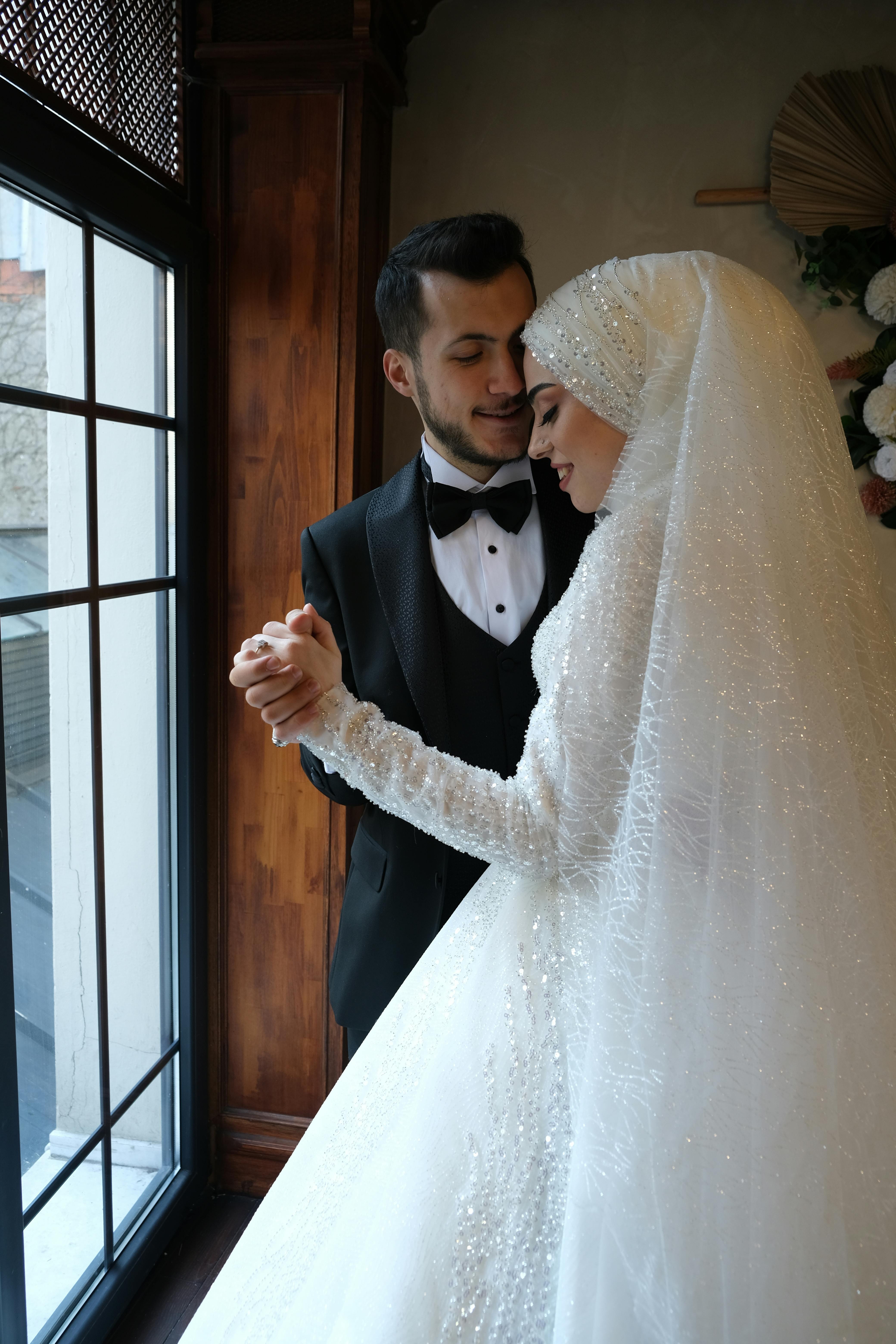 Elegant wedding portrait